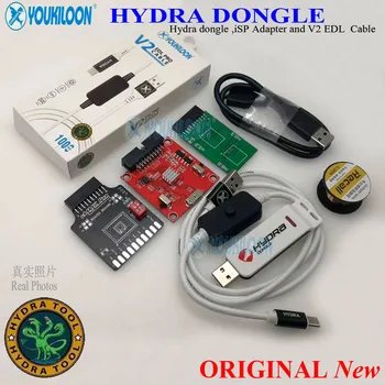 2023 Оригинален Нов Hydra Dongle + V2 EDL Кабел + eMMC ISP Адаптери Инструмент BGA153, BGA169, BGA221, BGA162 eMMC Breakout Board Инструмент