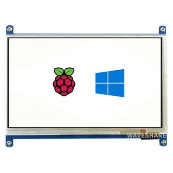 Raspberry Pie 7-инчов капацитивен сензорен LCD дисплей (B), 800-480 В, HDMI, ниска консумация на енергия-Waveshare