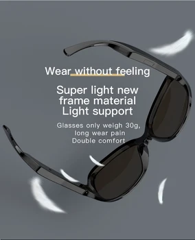 Умни очила HD voice TWS Bluetooth музика сензорно управление очила с анти-синя светлина очила IP5 водоустойчив слънчеви очила